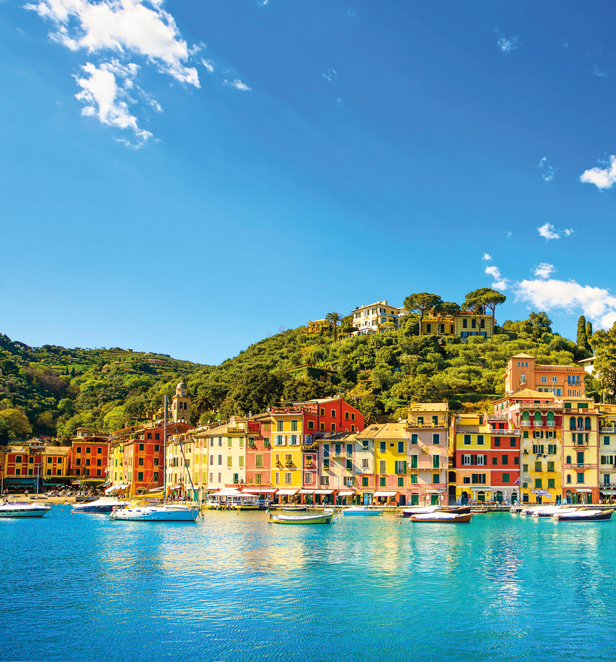 Coastal town, Portofino, Italy
