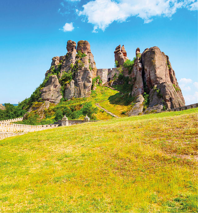 Rocks of Belogradchik in Bulgaria along the Danube river