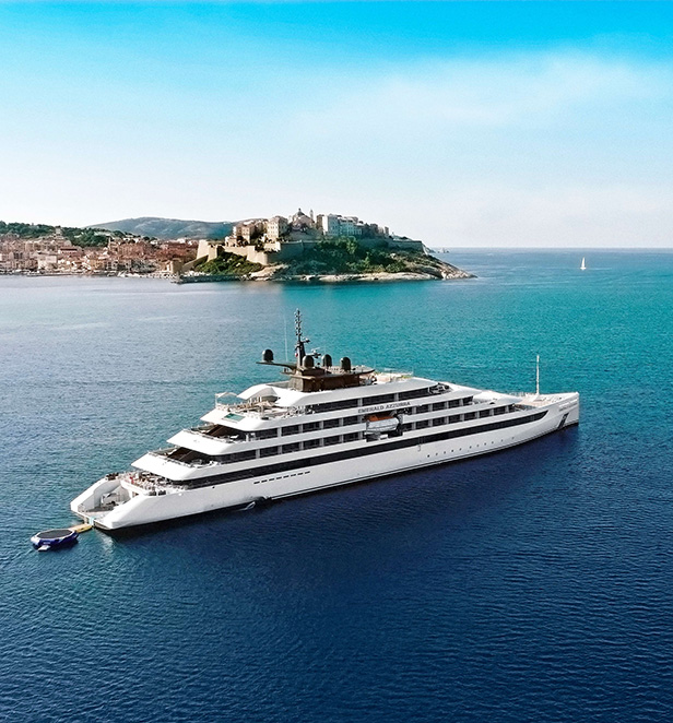 Emerald Azzurra cruising Calvi, Corsica, France