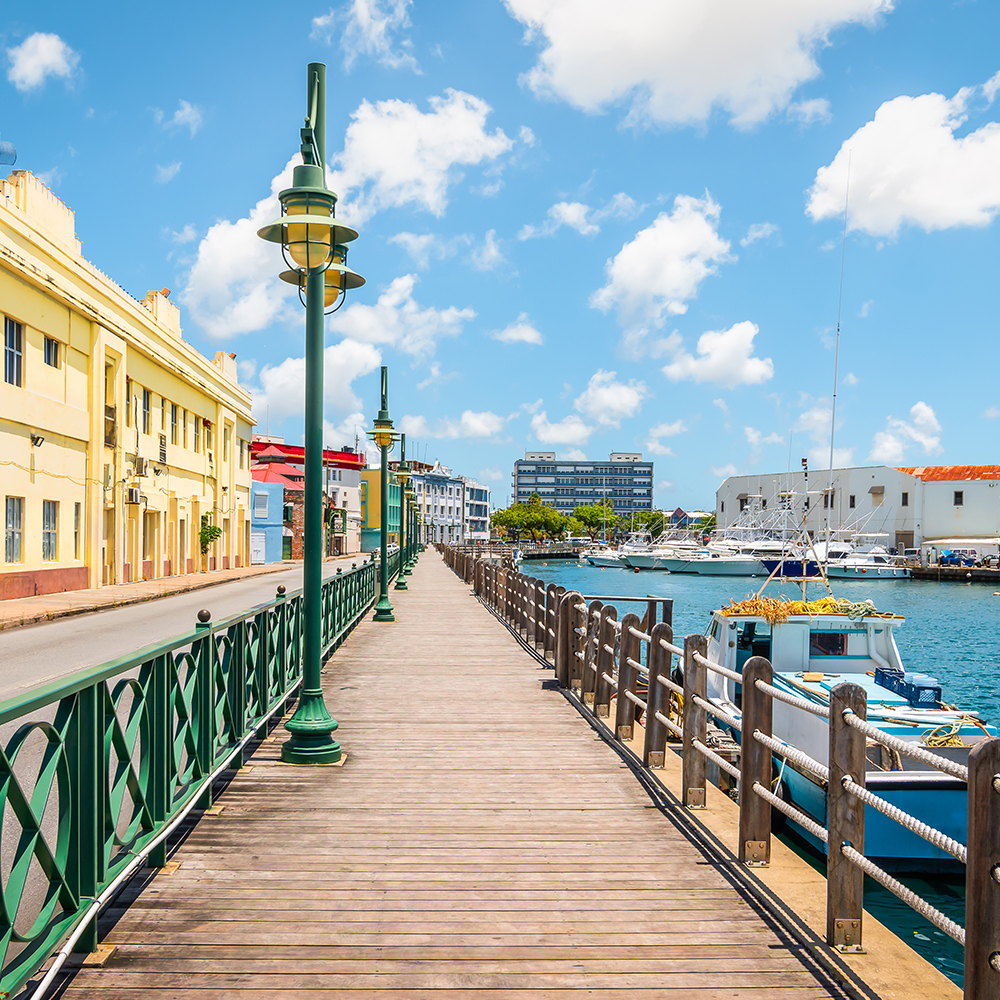Boardwalk in Bridgetown, Barbados