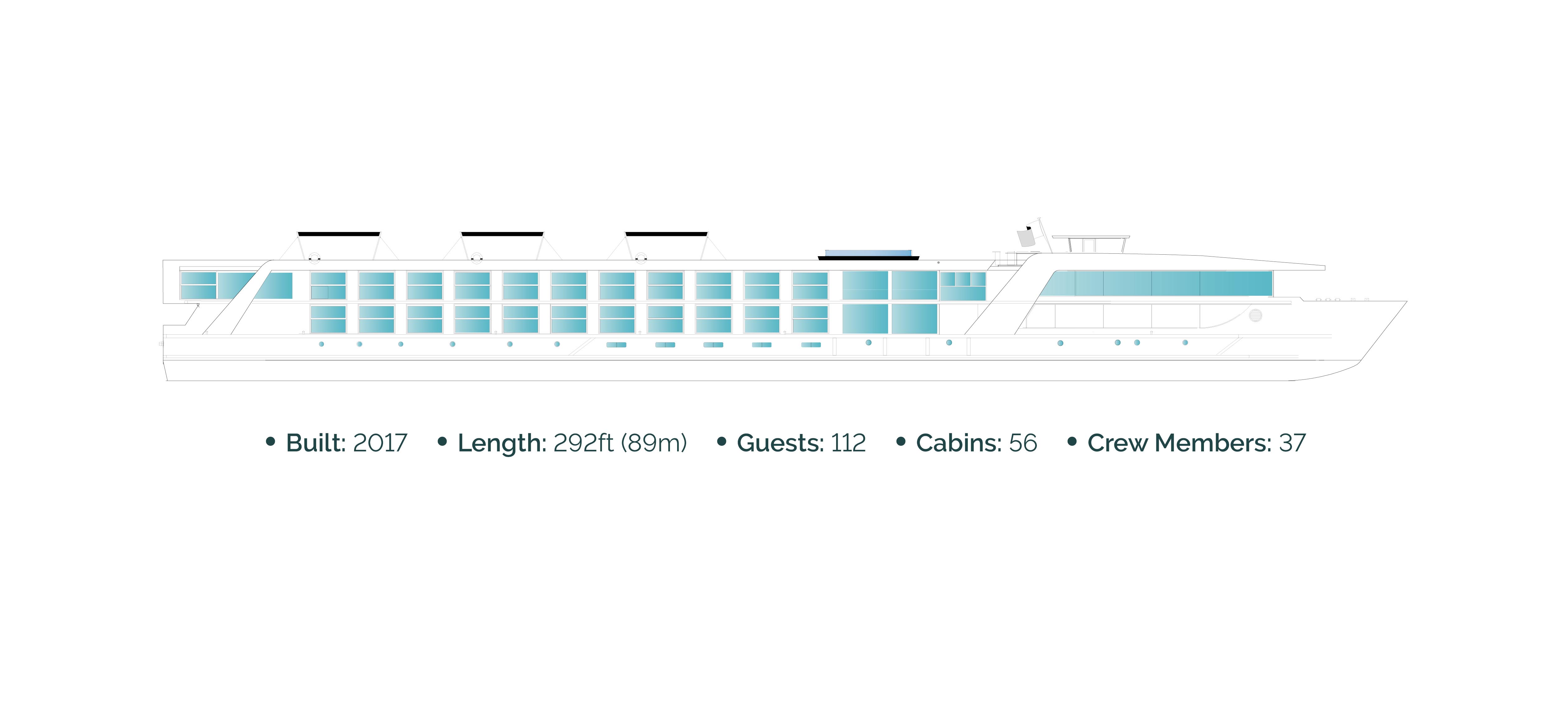 Side Plan of our Star-Ships Emerald Radiance