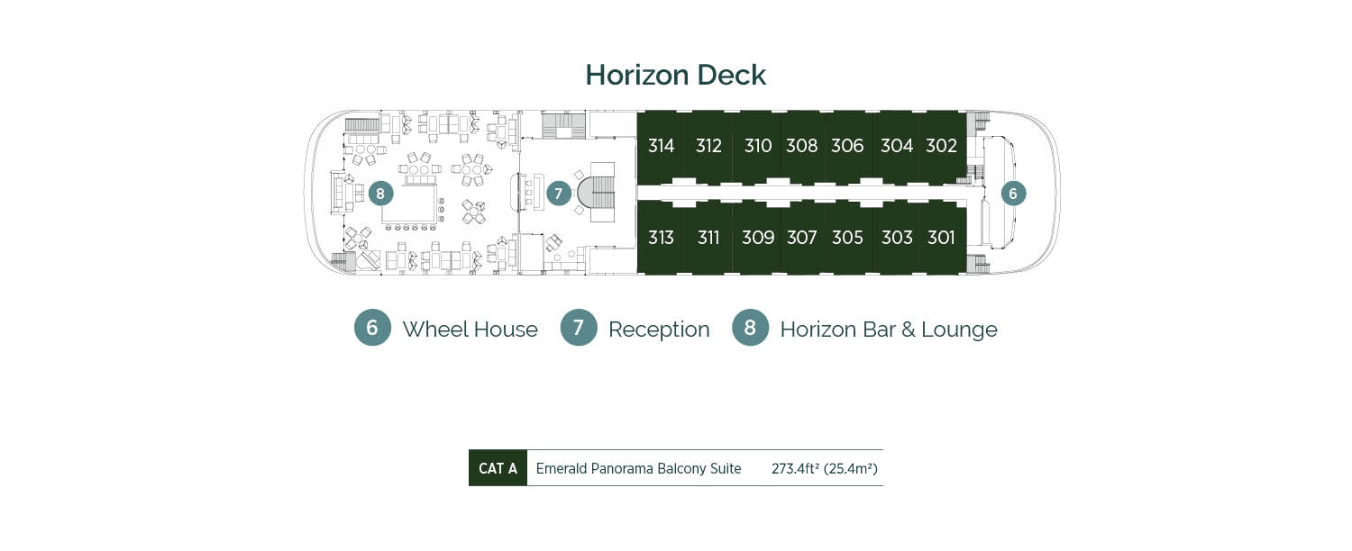Emerald Harmony - Deck Plans - Horizon Deck