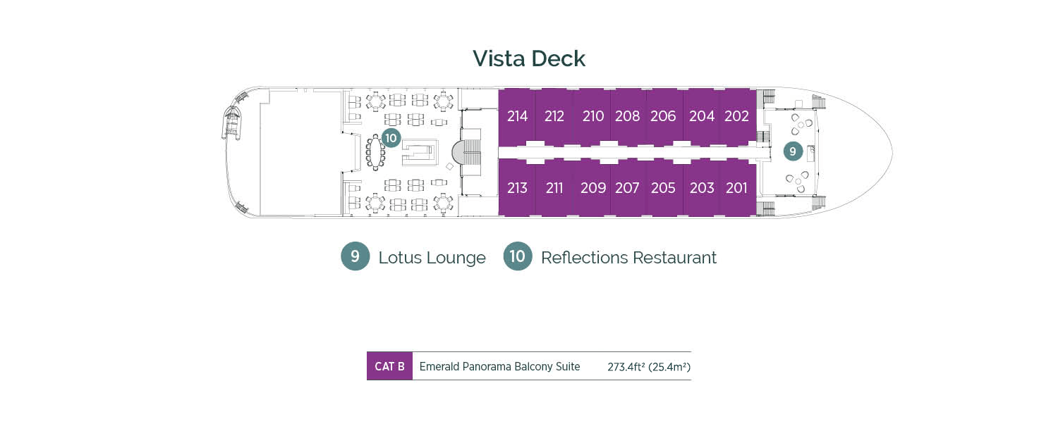 Emerald Harmony - Deck Plans - Vista Deck