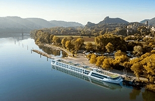 Rhone River in Viviers, France