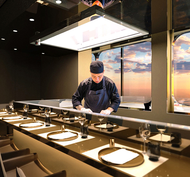 Emerald Kaia Night Marketing Grill dining experience